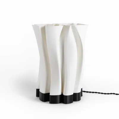 13.5 Flame Modern Bohemian PLA 3D Printed Dimmable Lamp with In-Line Switch - JONATHAN Y