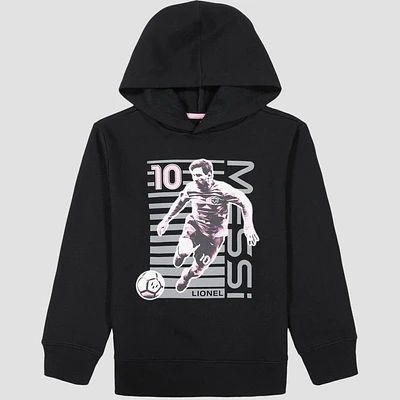 Boys Messi Graphic Hooded Pullover weatshirt - : Cotton-Polyester Blend, Fleece