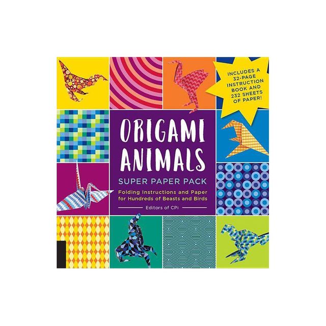 Origami Animals Super Paper Pack - (Origami Super Paper Pack) by CPI (Mixed Media Product)