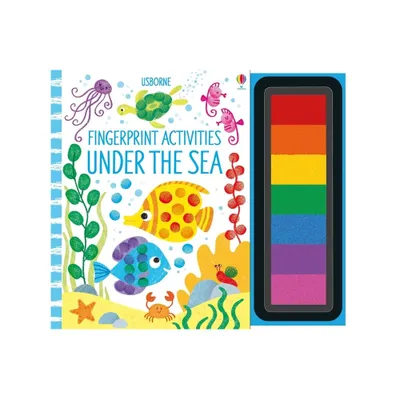 Fingerprint Activities Under the Sea - by Fiona Watt (Spiral Bound)