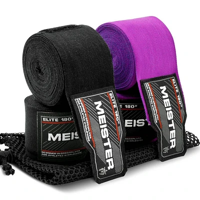 Meister ELITE 180 Semi-Elastic Hand Wraps 2pk