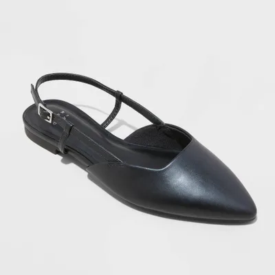 Womens Emerson Slingback Ballet Flats with Memory Foam Insole