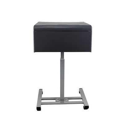 Hampden Furnishings Workflex Desk Pro Height Adjustable Desk with Pneumatic System and Casters Gray