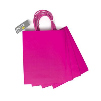 4pk Small Gift Bag Hot Pink - Spritz