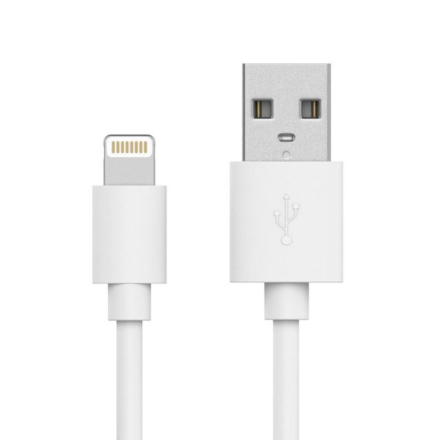 Just Wireless 6 TPU Lightning to USB-A Cable - White