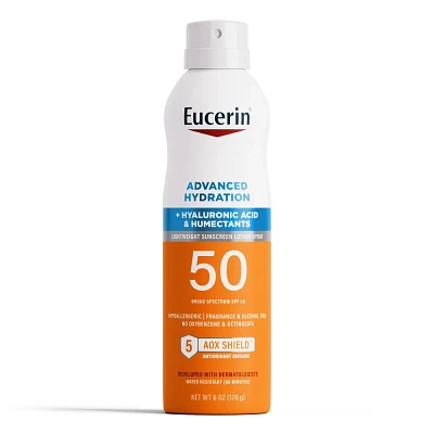 Eucerin Advanced Hydration Sunscreen Spray - SPF 50 - 6oz