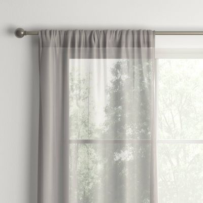 1pc 60x84 Sheer Voile Window Curtain Panel Gray - Room Essentials