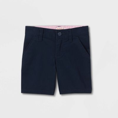 Toddler Girls Uniform Chino Shorts - Cat & Jack Navy 5T