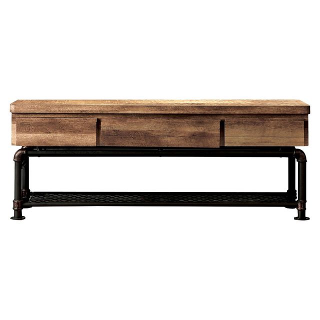 Stonehedge Industrial Pipe Inspired TV Stand: Entertainment Center for 60 TVs - HOMES: Inside + Out