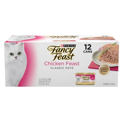 Purina Fancy Feast Chicken Feast Classic Pat Chicken Flavor Wet Cat Food Cans