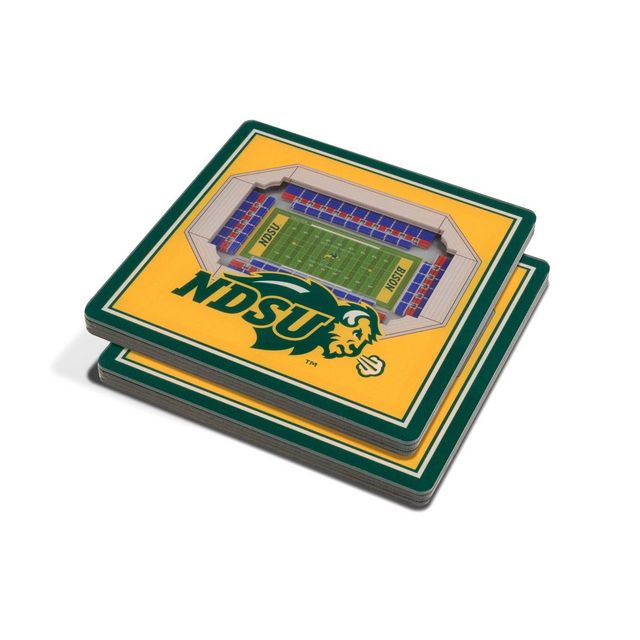 NCAA North Dakota State Bison 3D Stadium View Coaster