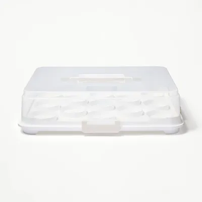 Figmint Round Cake Carrier White/Clear - Figmint