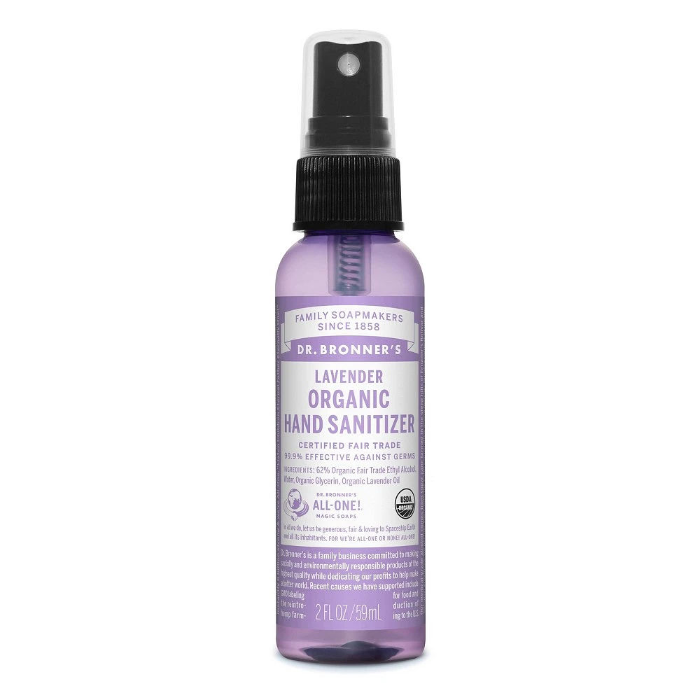 Dr. Bronners Lavender Hand Sanitizer - 2 fl oz