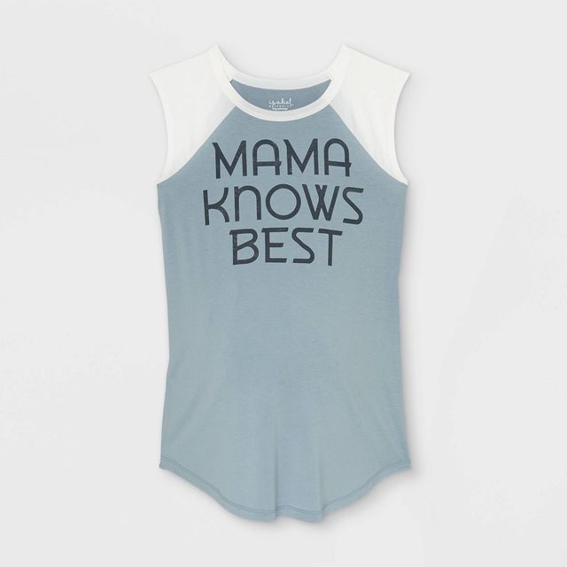 Mama Knows Best Baseball Graphic Maternity T-Shirt