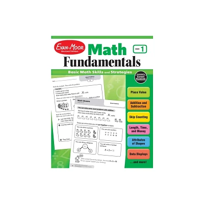 Math Fundamentals, Grade 1 Teacher Resource - by Evan-Moor Educational Publishers (Paperback)