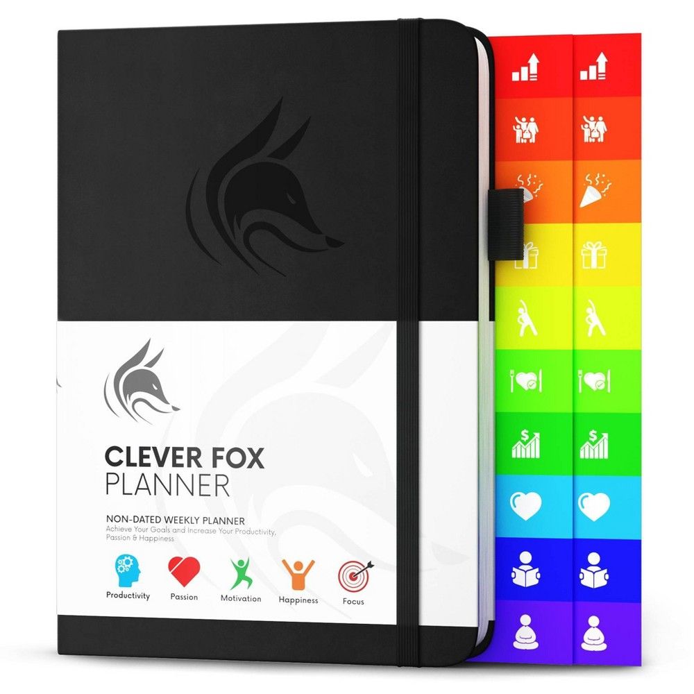 Undated Budget Planner 5.5x8.32 Black - Clever Fox : Target