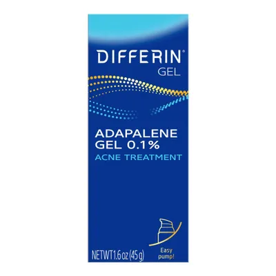 Differin Acne Retinoid Treatment Gel Adapalene 0.1% - 45g/1.6oz