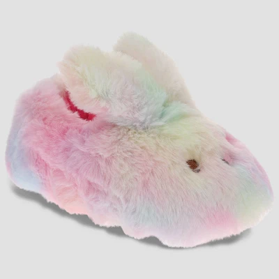 Toddler Girls Peeps Plush Bunny A-Line Slippers - -6T: Animal Icon, Slip-On