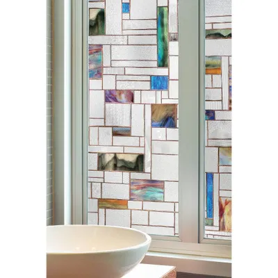 24 x 36 Horizon Window Film - Artscape: Vinyl Privacy Tint, Bathroom Clings, No Residue