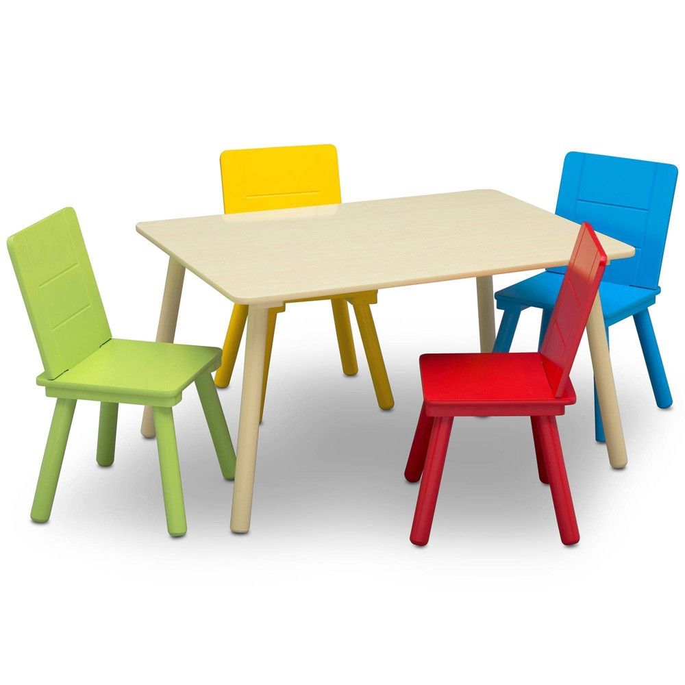 Melissa & Doug - Wooden Round Table & Chairs Set