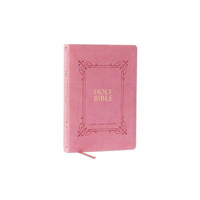 KJV Holy Bible: Large Print with 53,000 Center-Column Cross References, Pink Leathersoft, Red Letter, Comfort Print: King James Version