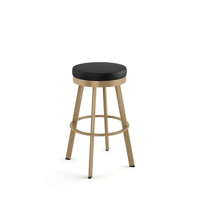 Amisco Swice Upholstered Barstool Black/Gold