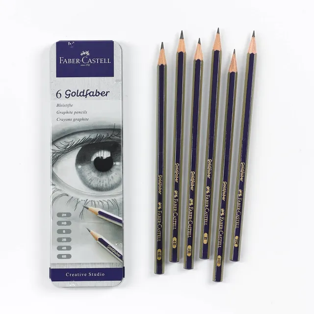 12ct Woodless Graphite Drawing Pencils Metallics - Pacific Arc
