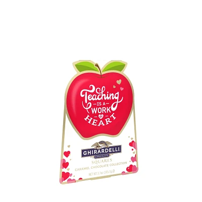 Ghirardelli Valentines Caramel Chocolate Squared Collection Teachers Gift - 3.7oz