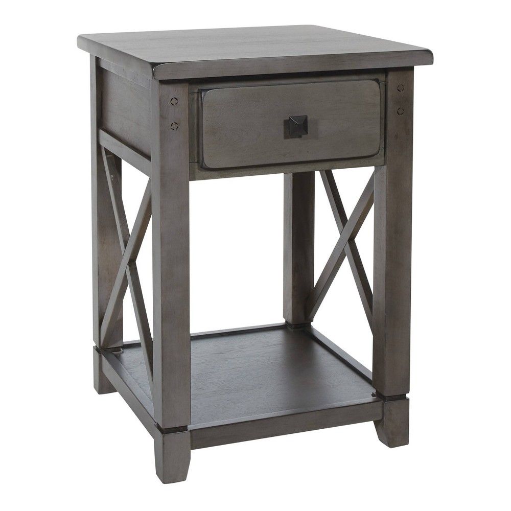 target grey side table