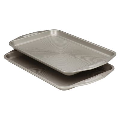 Circulon 2 Piece Non-stick Cookie Pan Set: Carbon Steel Bakeware, Even-Heating, Oven-Safe to 450F, Hand Wash