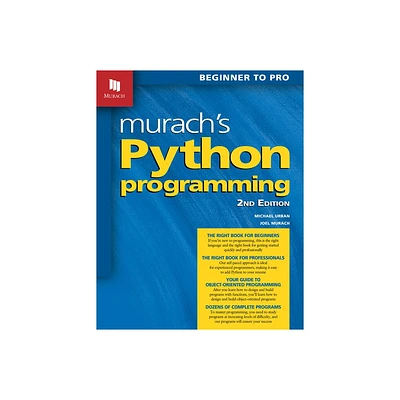 Murachs Python Programming (2nd Edition) - by Joel Murach & Michael Urban (Paperback)