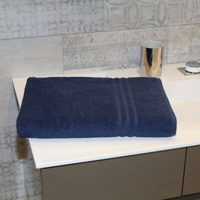 Denzi Towel Bath Sheet Twilight Blue - Linum Home Textiles: 100% Midweight, Terry, Machine Washable