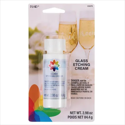 Delta Glass Etching Painting Kit: Craft Activity for Glassware with Etching Cream, Ages 13+