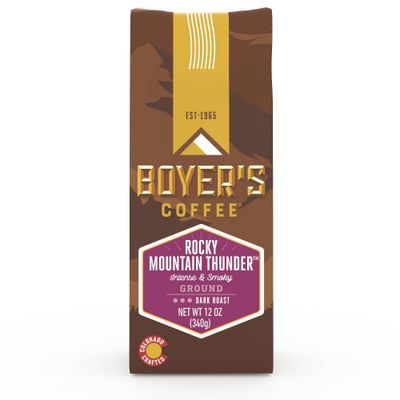 Boyers Coffee Rocky Mountain Thunder Dark Roast Ground Coffee - 12oz