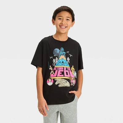 Boys Short Sleeve Star Wars Graphic T-Shirt - art class Black