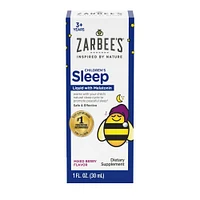 Zarbees Kids Sleep Liquid with Melatonin, Drug-Free & Non-Habit Forming-Natural Berry -1 fl oz