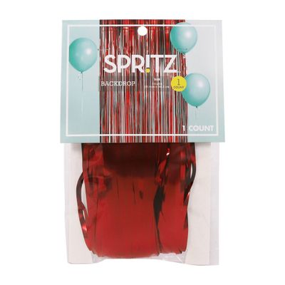 Fringe Backdrop Dcor Red - Spritz