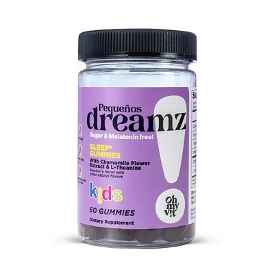 Oh My Vit Pequeos Dreamz Kids Sleep Gummies - Melatonin & Sugar Free - 60ct