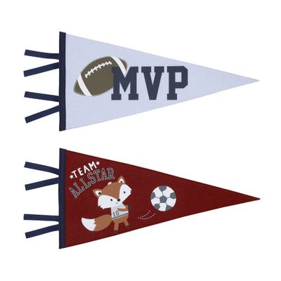 NoJo Wall Decor - Team All Star Felt Pennants - 2pk