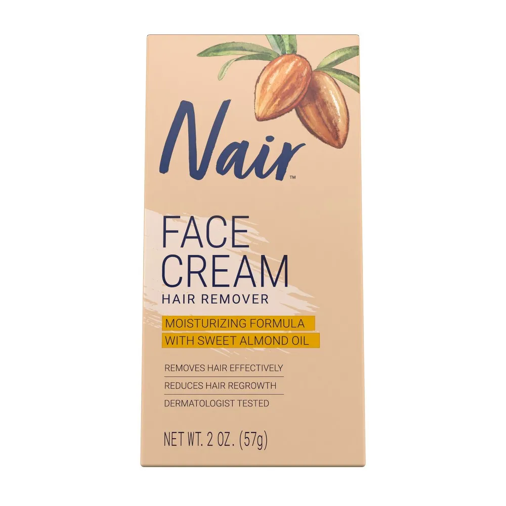 Nair Moisturizing Facial Hair Removal Cream with Sweet Almond Oil - 2.0oz -  Target in Irvine, CA