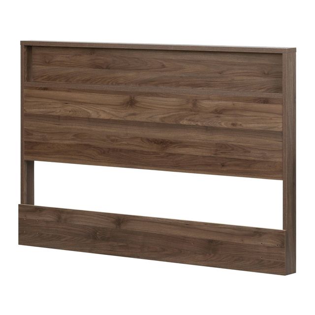 Full/Queen Tao Headboard with Shelf Natural Walnut - South Shore