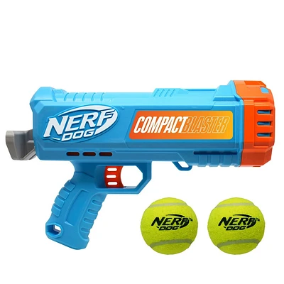 NERF 4.1 Blaster with 2.5 Non-Squeak 2pk Tennis Ball Dog Toy