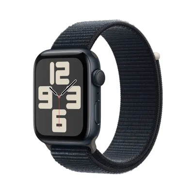 Apple Watch SE GPS (2023, 2nd Generation) 40mm Midnight Aluminum Case with Midnight Sport Loop