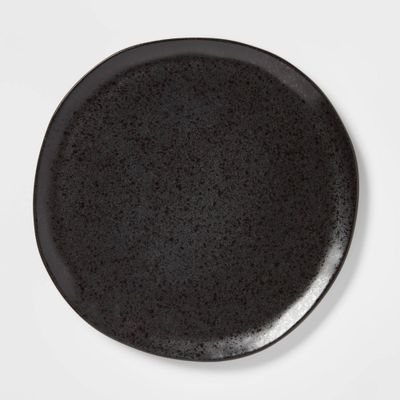 8 Earthenware Houlton Salad Plate Black - Threshold: Traditional Round Microwave & Dishwasher Safe