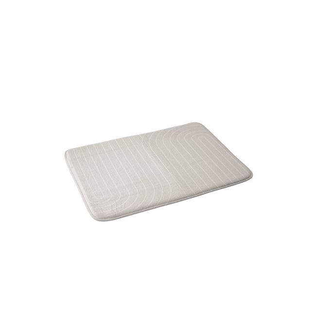 Colour Poems Minimal Line Curvature Memory Foam Bath Rug