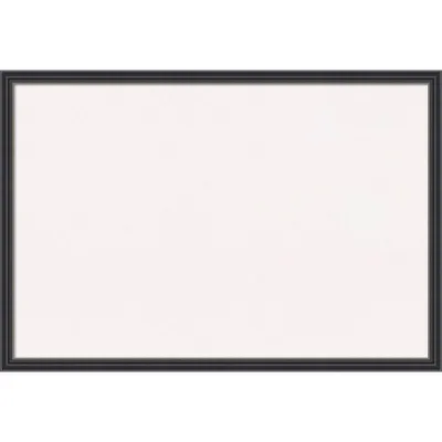 38x26 Stylish Wood Frame White Cork Board Black - Amanti Art