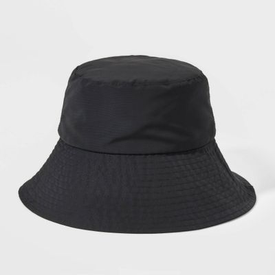 Womens Nylon Bucket Hat - Wild Fable Black