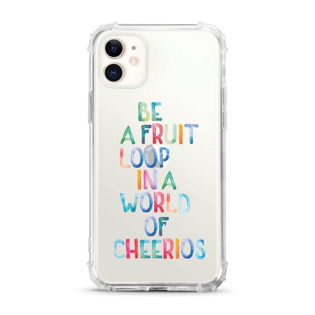 OTM Essentials Apple iPhone 11/XR Tough Edge Words & Quotes Clear Case