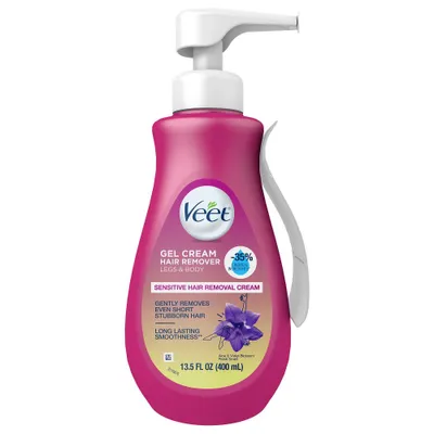 Veet Aloe Vera Legs & Body Hair Remover Gel Cream - 13.5 fl oz