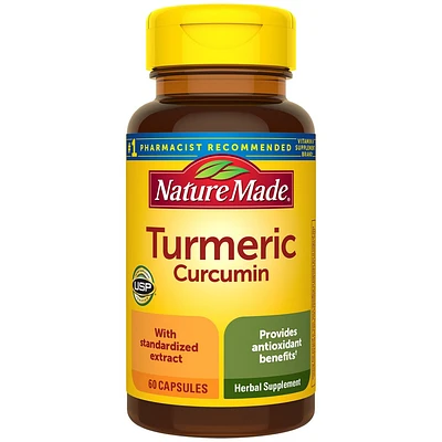 Nature Made Turmeric Curcumin 500mg Supplements for Antioxidant Support Capsules - ct